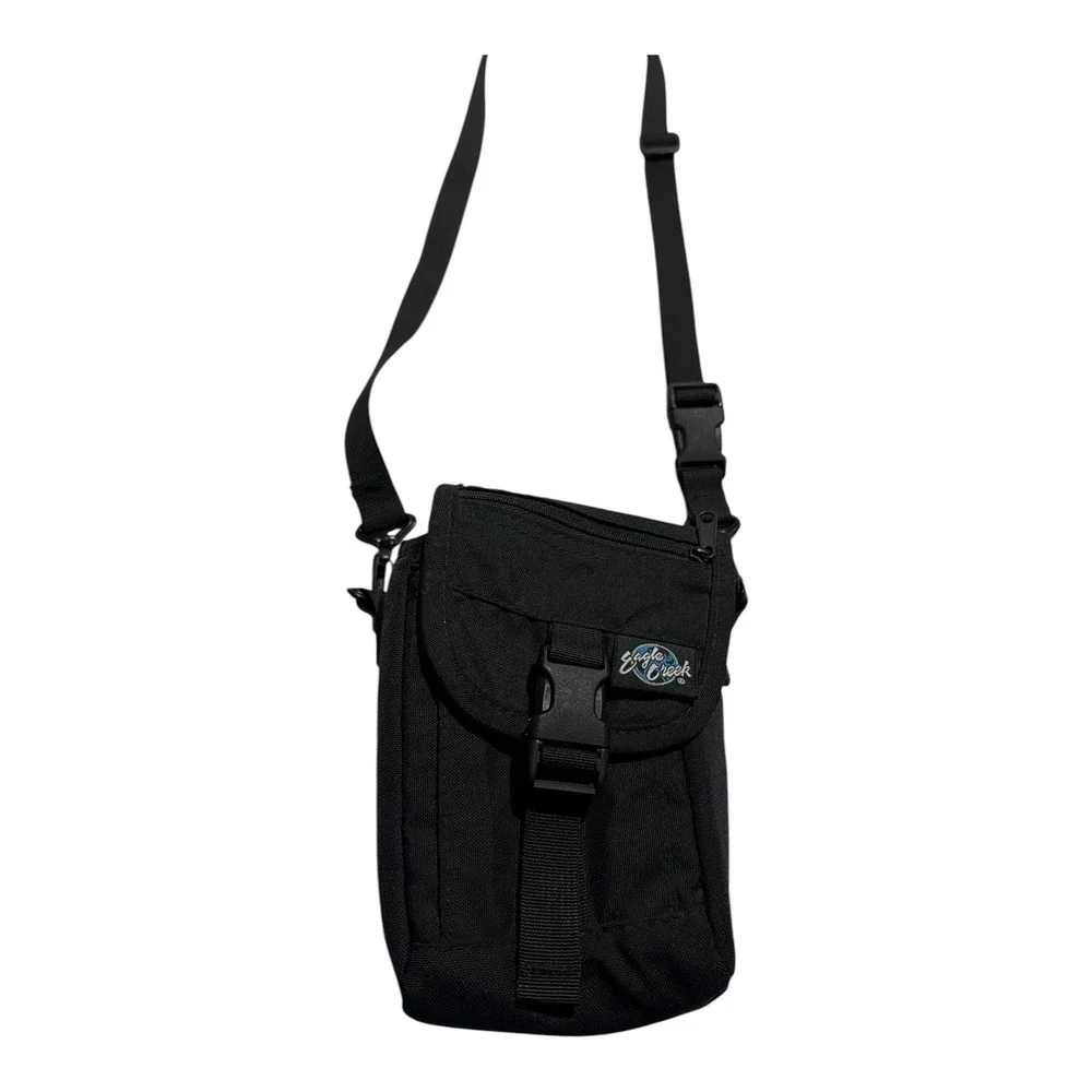 Vintage y2k 90s hiking satchel travel shoulder strap utility bag by eagle creek